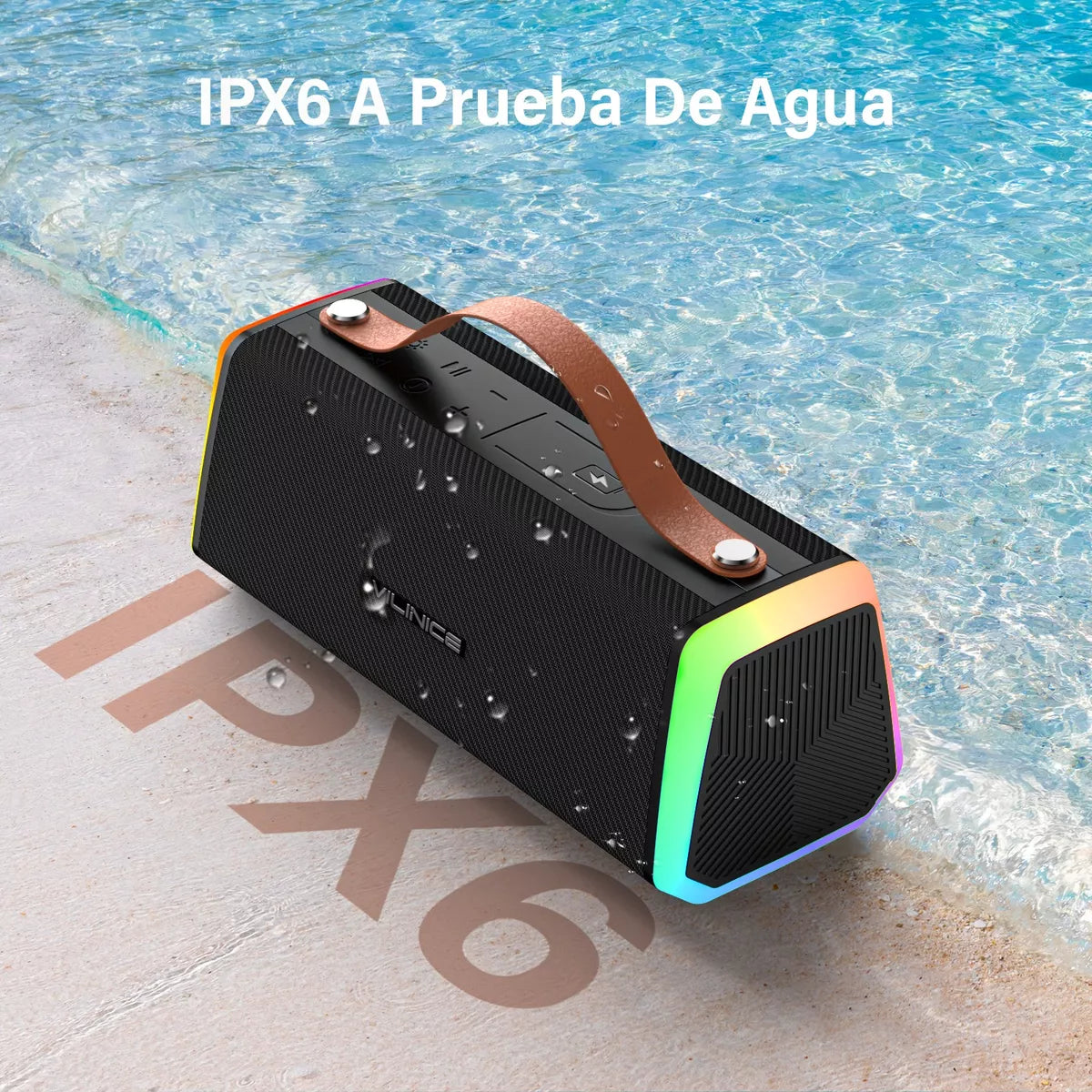 altavoz resistente al agua